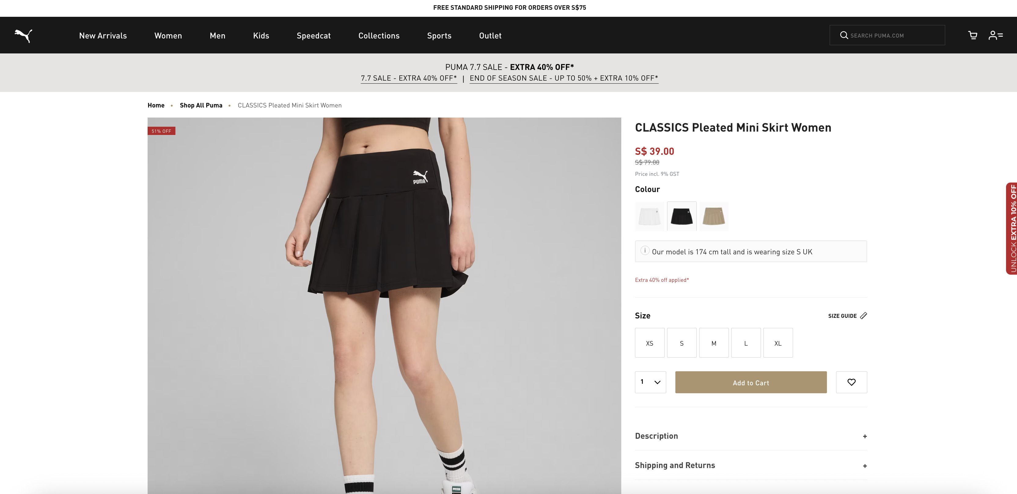 CLASSICS Pleated Mini Skirt Women