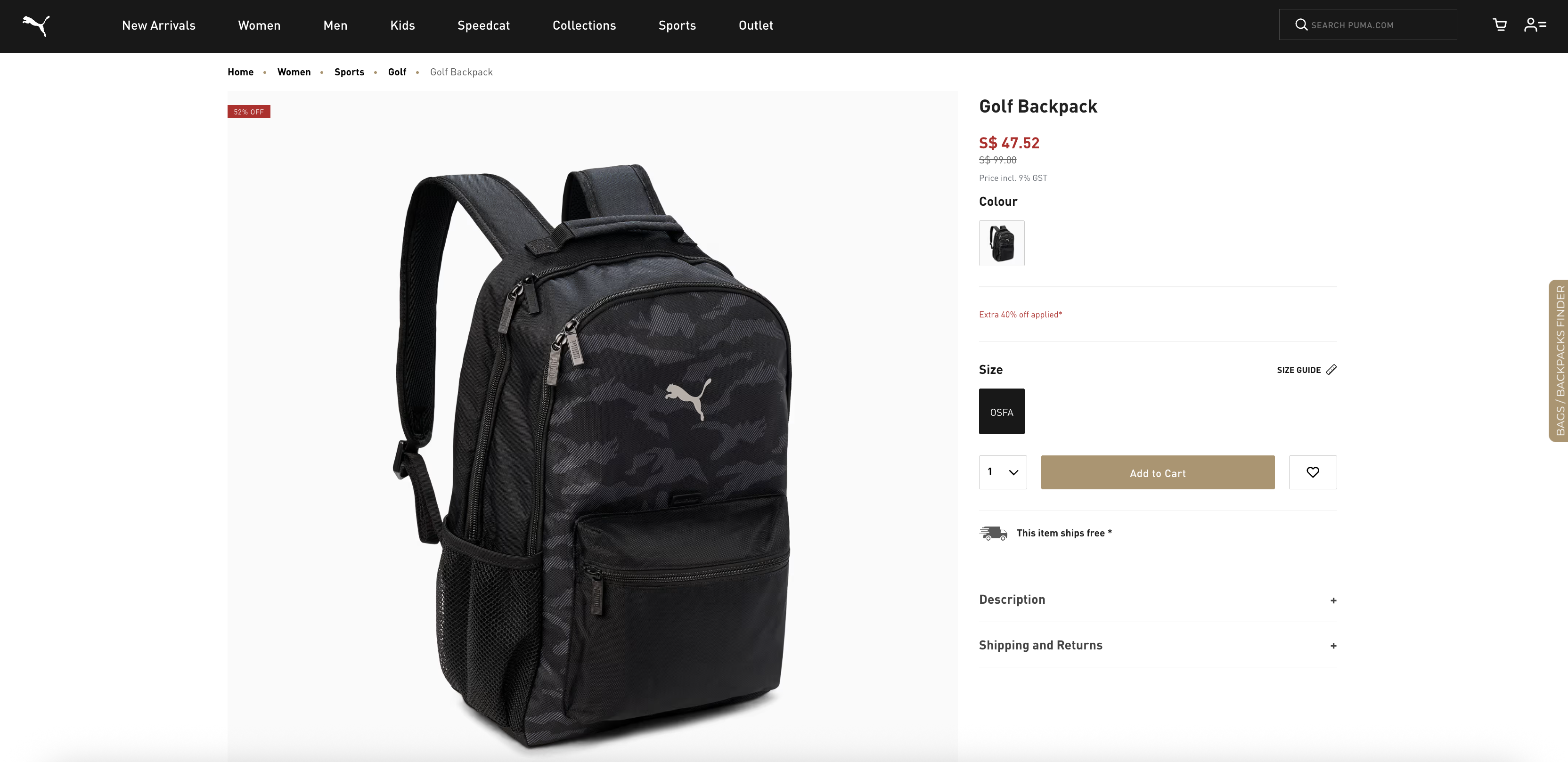 Golf Backpack