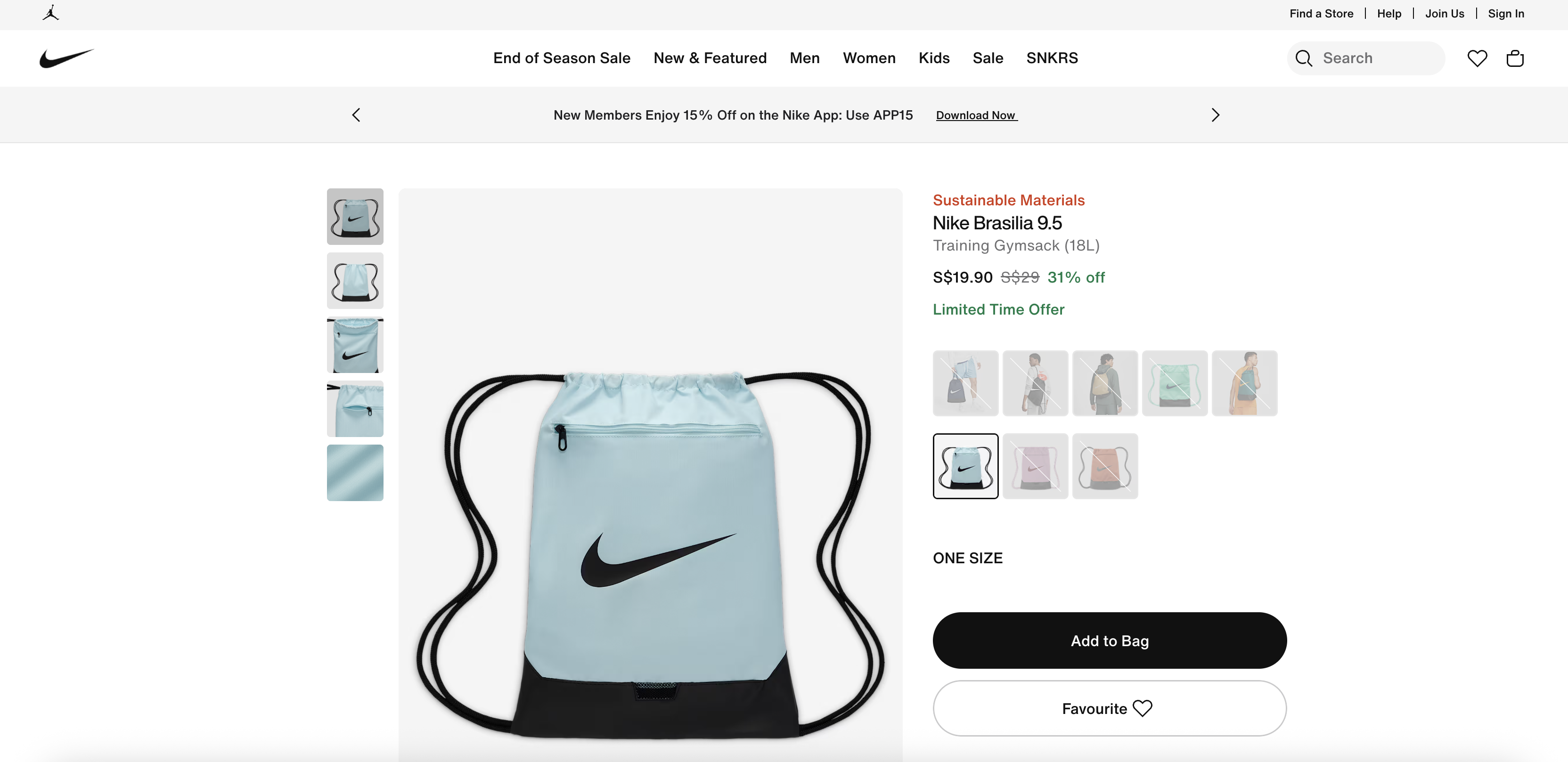 Nike Brasilia 9.5 Training Gymsack (18L)
