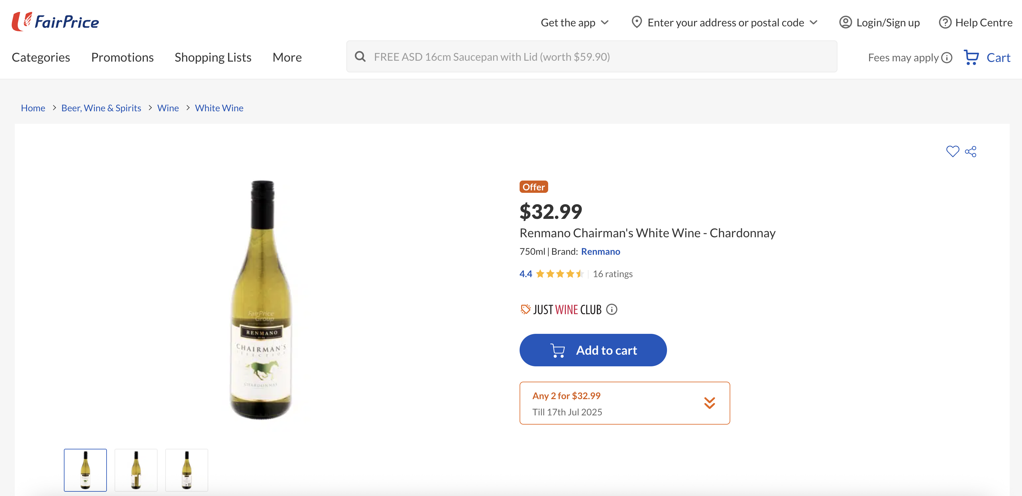 Renmano Chairman's White Wine - Chardonnay