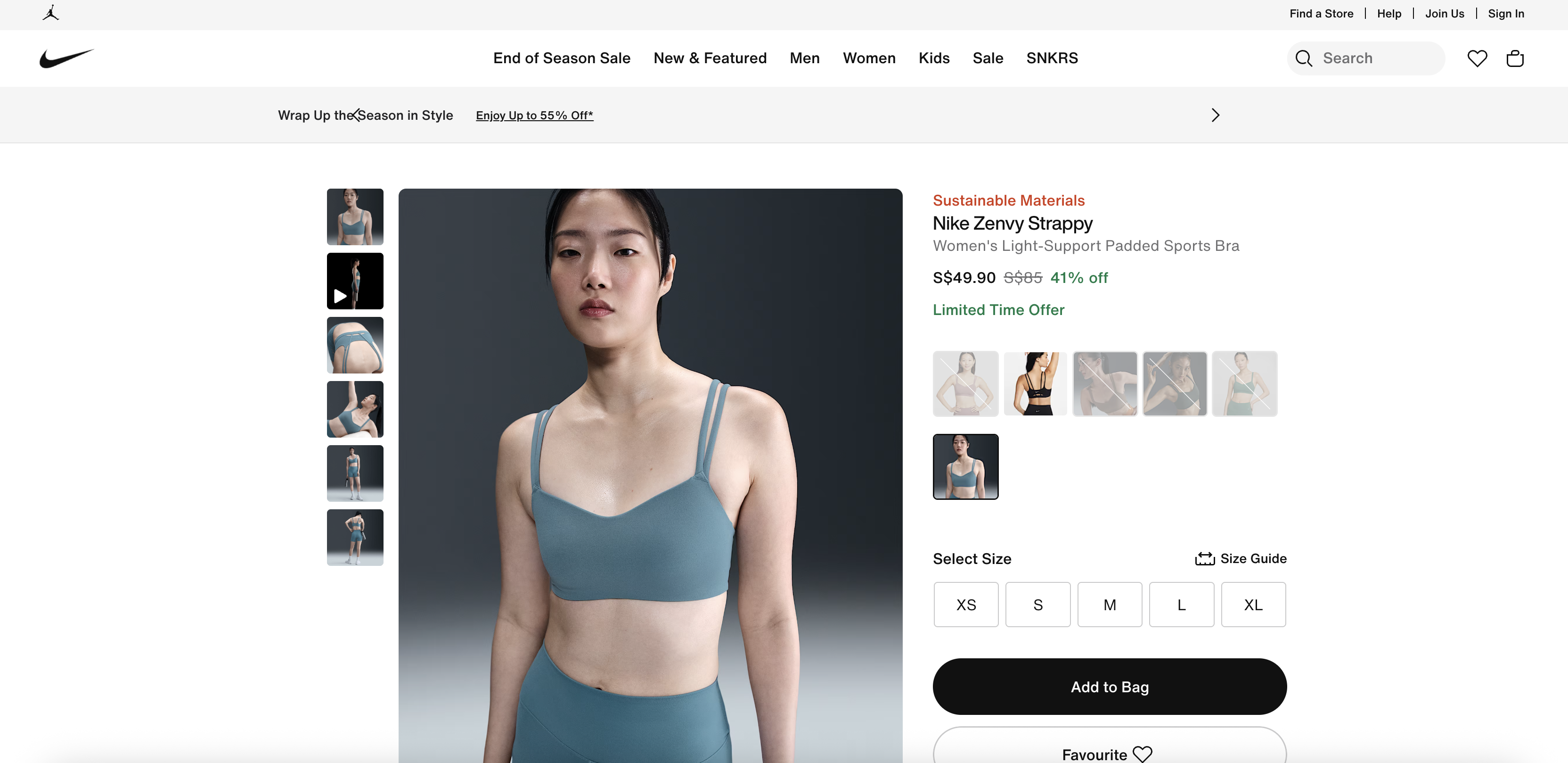 Women's Light-Support Padded Sports Bra