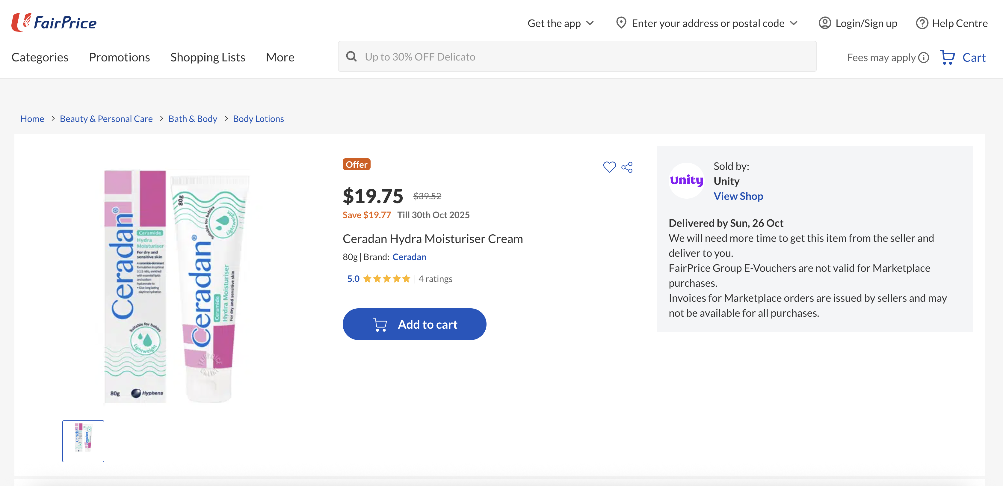 Ceradan Hydra Moisturiser Cream