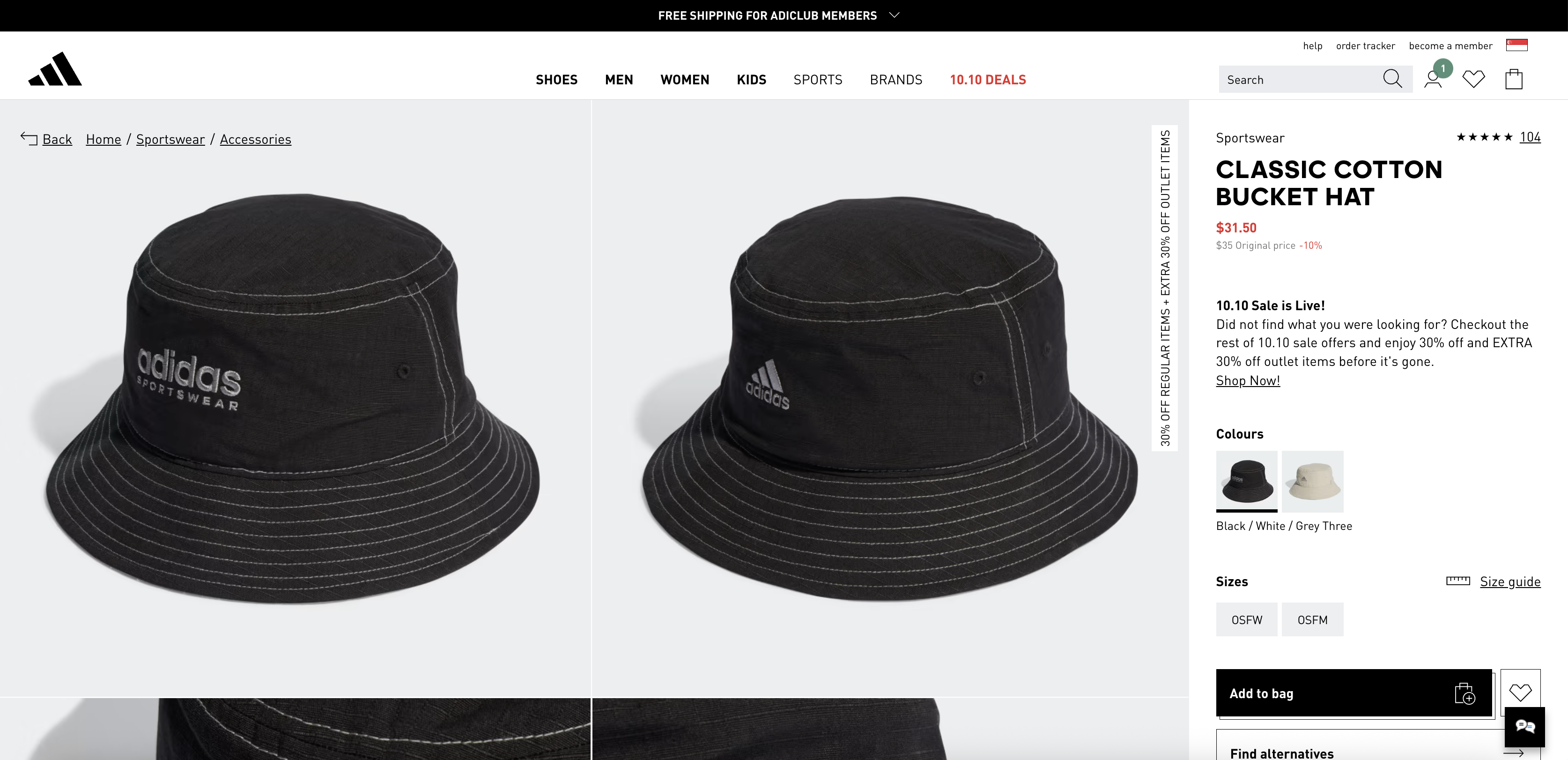 Classic Cotton Bucket Hat