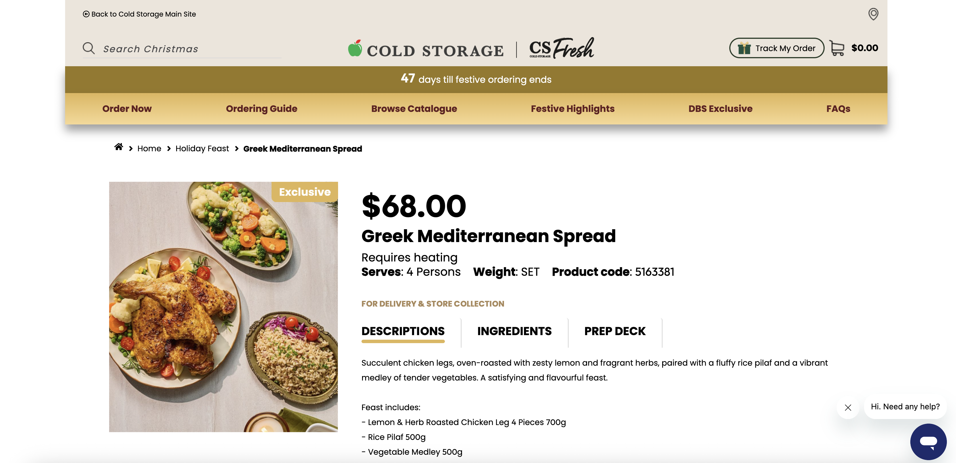 Greek Mediterranean Spread