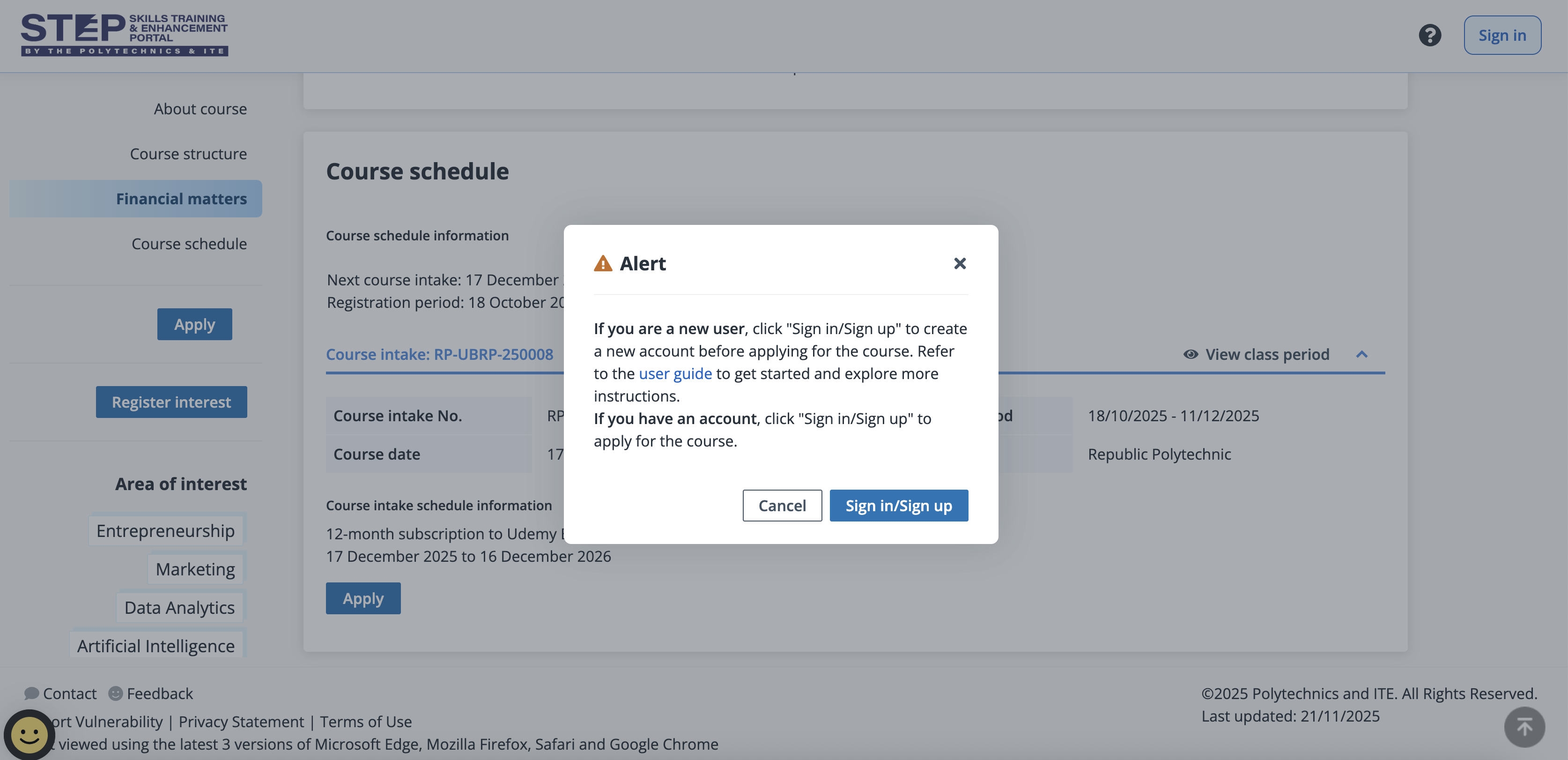 apply and sign in & sign up