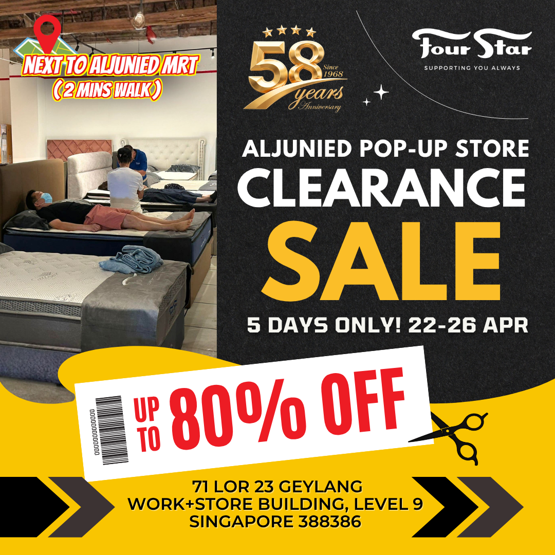 Huge crowd expected at Four Star’s 5-day clearance sale offering up to 80% off mattresses + double upgrades from 22 – 26 Apr 26