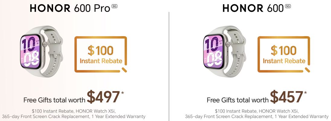 HONOR 600 Series Drops At FairPrice Xtra With $100 OFF, Free Watch & Supermarket Voucher Savings