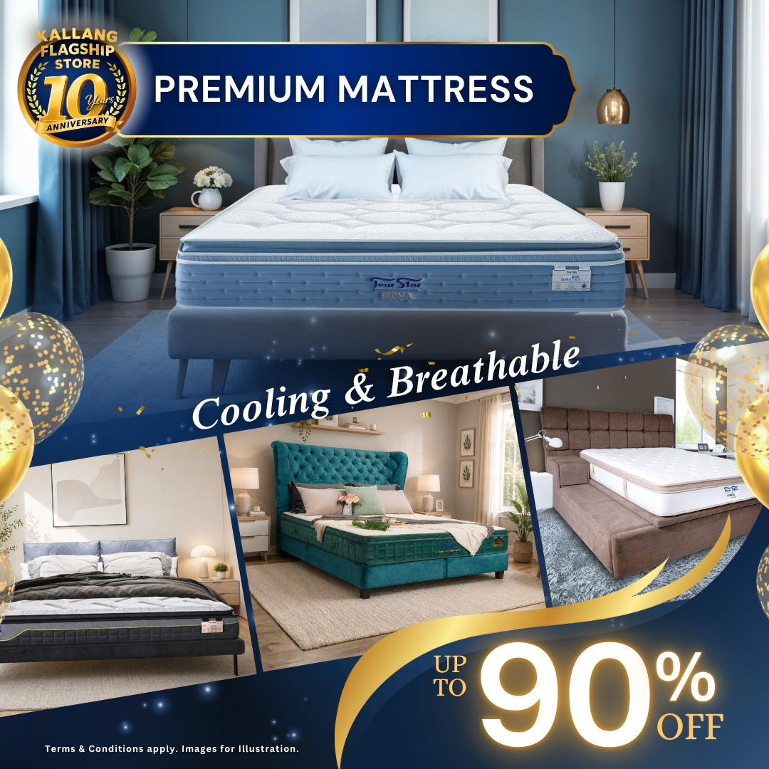 Four Star Kallang Flagship Store Turns 10 With Mattresses Up to 90% Off, Bedframes From $199 and Sofas From $299