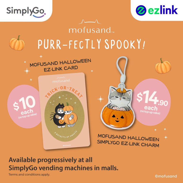 Mofusand Halloween SimplyGo EZ-Link Cards & Charms Arrive In Singapore ...